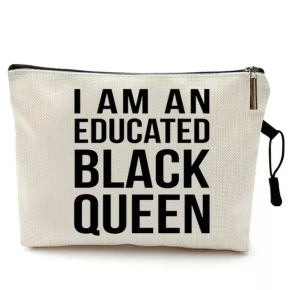 I Am An Educated Black Queen Make-up Bag
